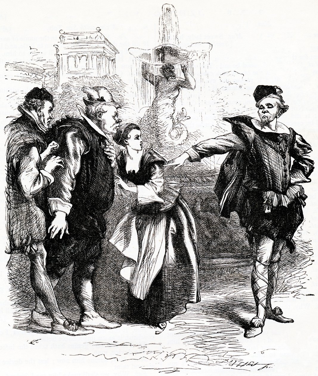 A peça de William Shakespeare de John Gilbert