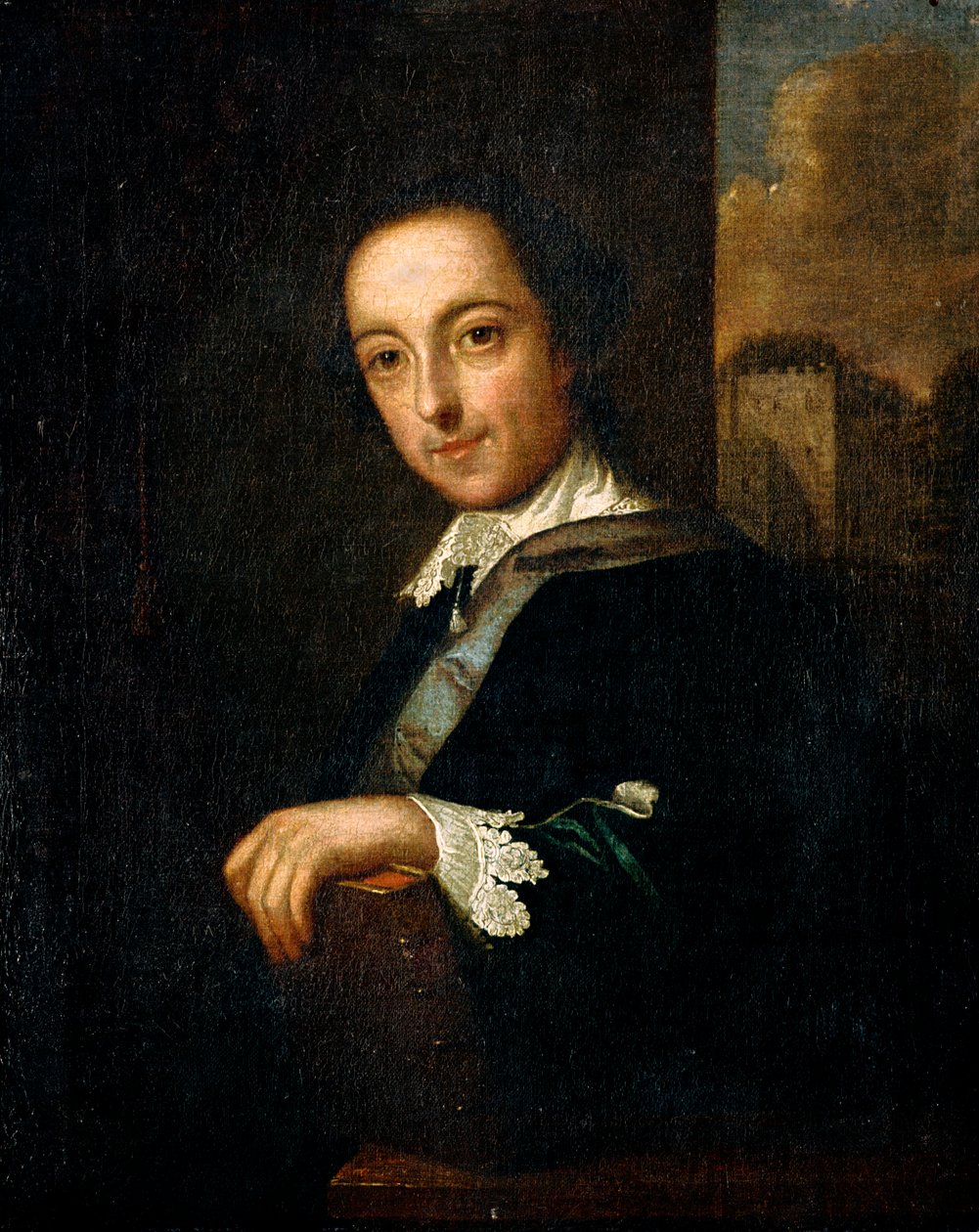 Horace Walpole, 4º Conde de Orford, historiador inglês, antiquário e político, 1754 de John Giles Eccardt