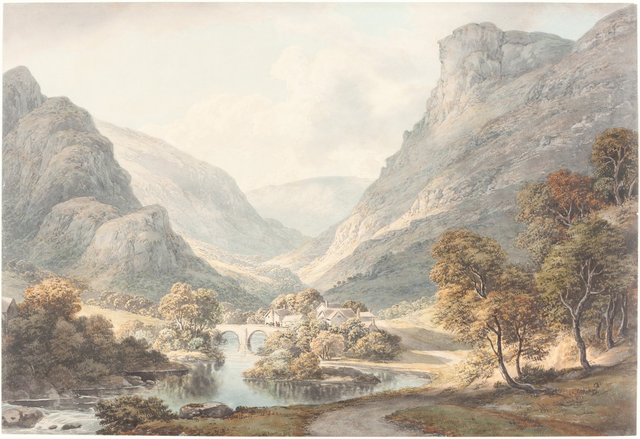 Uma vista de Dovedale de John Glover