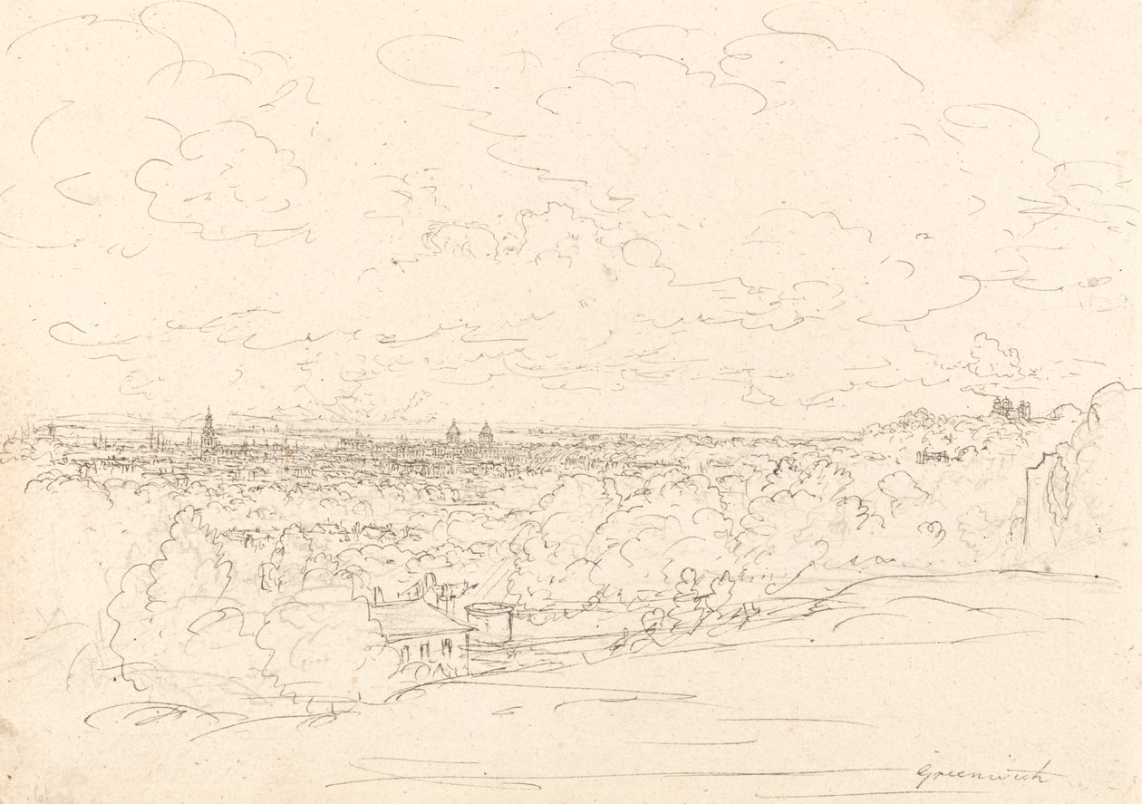 Vista Distante de Greenwich de John Glover