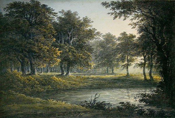 Noite (aguarela sobre papel) de John Glover