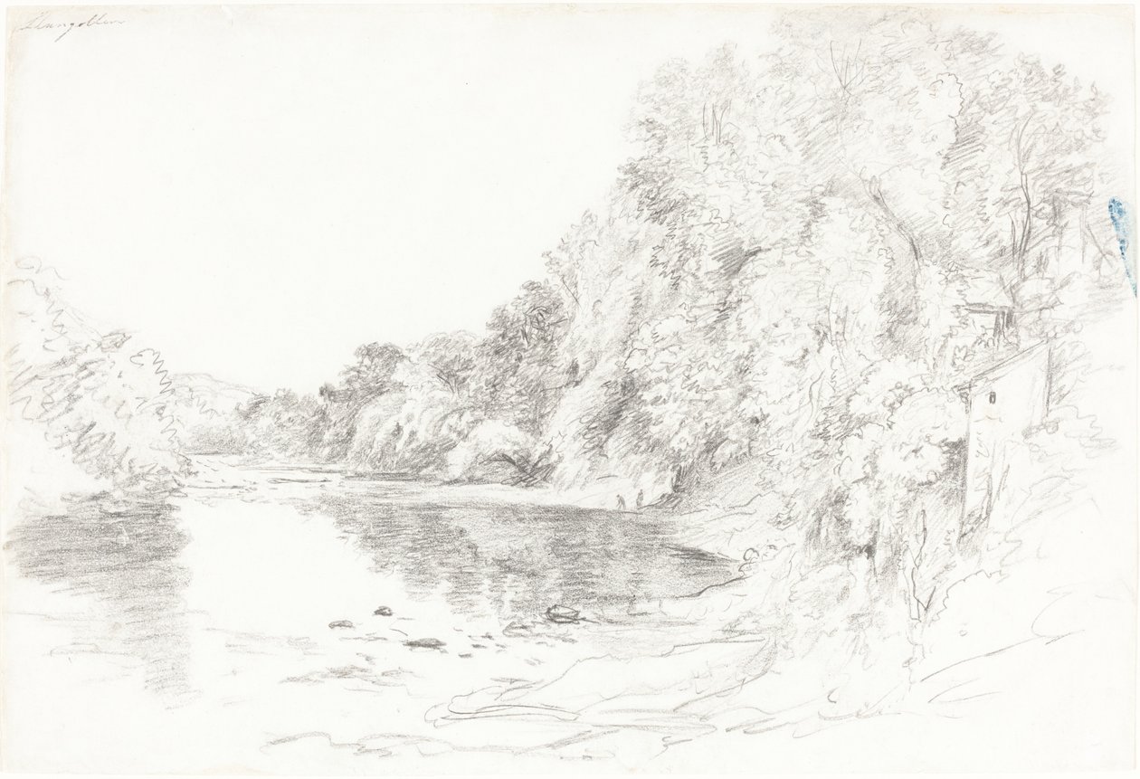O rio em Llangollen de John Glover