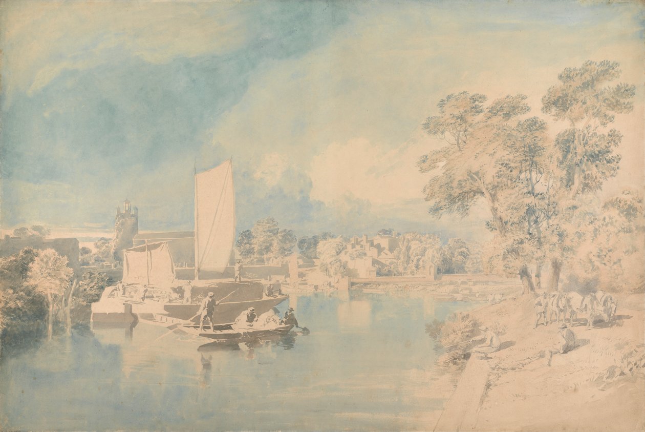 O Tamisa em Isleworth de John Glover