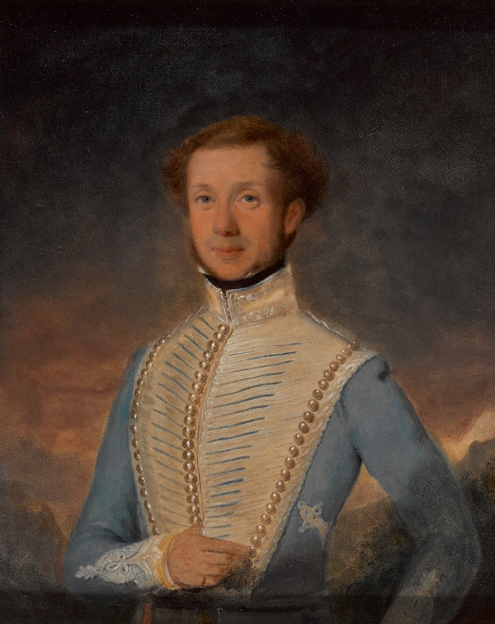 Tenente Henry Briggs, 2a Cavalaria Leve de Madras, 1832 por volta de de John Godwin Williams