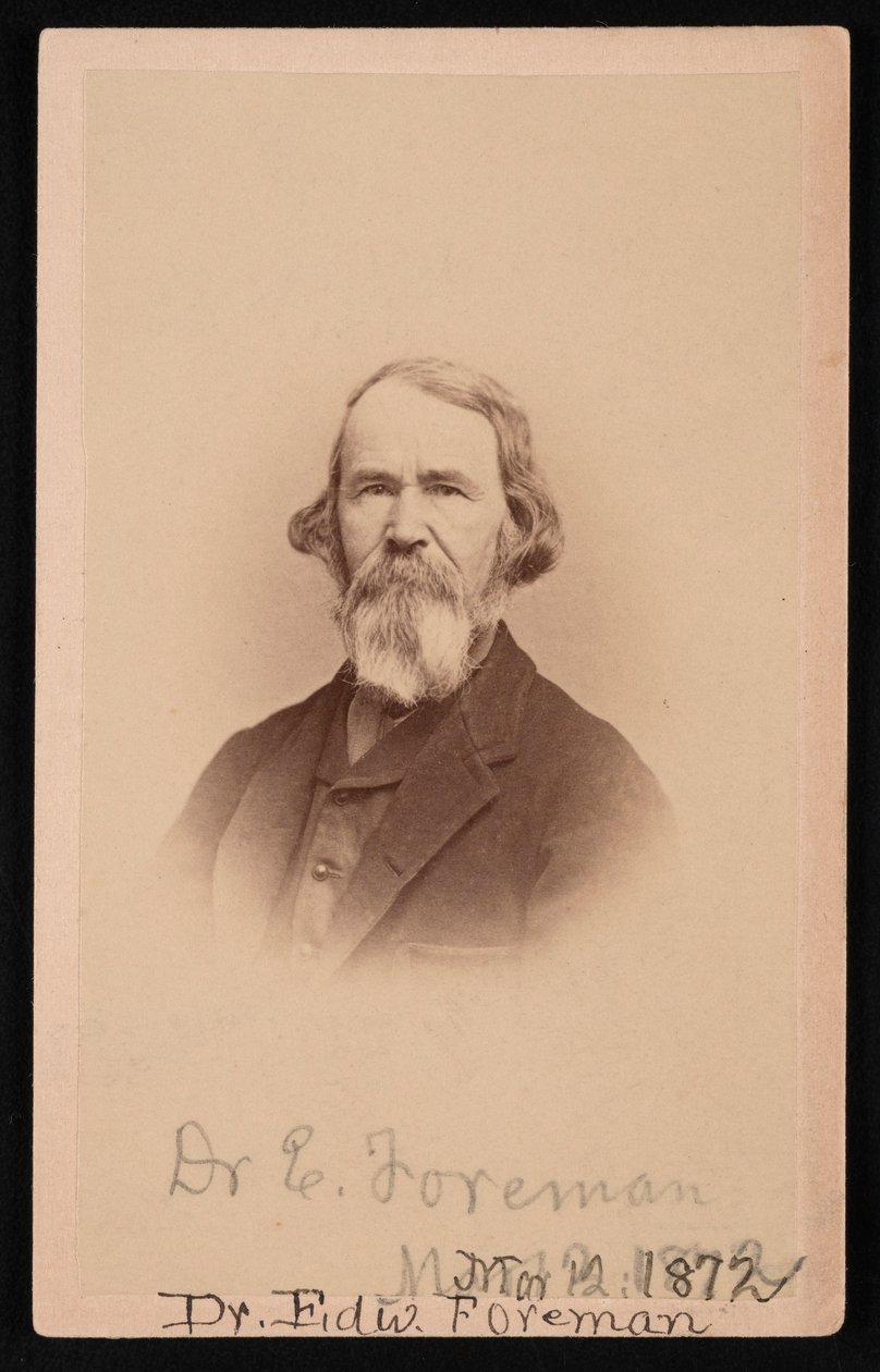 Retrato do Dr. Edward R. Foreman 1808-1885, 12 de março de 1872. de John Goldin