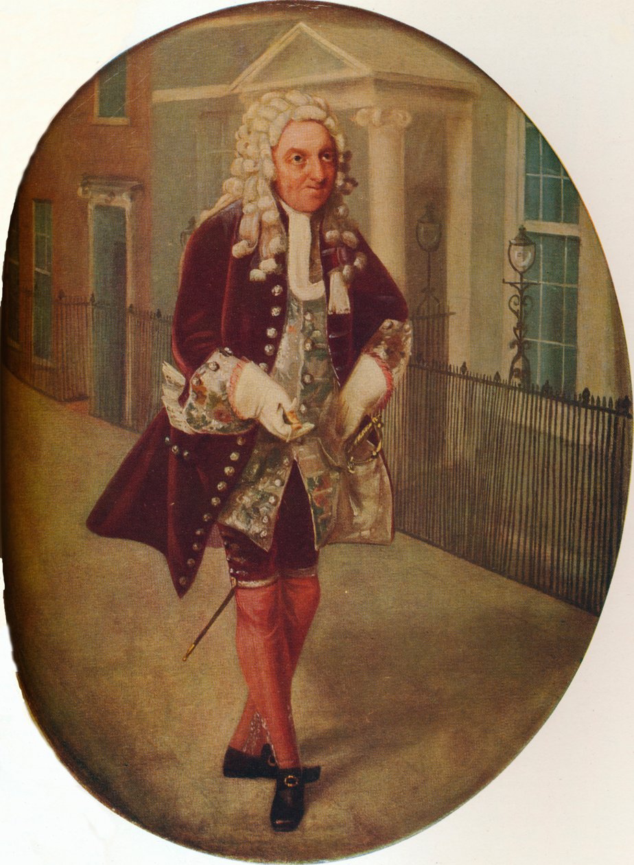 Richard Suett como Bayes no ensaio de George Villiers, 2º duque de Buckingham, 1796 de John Graham