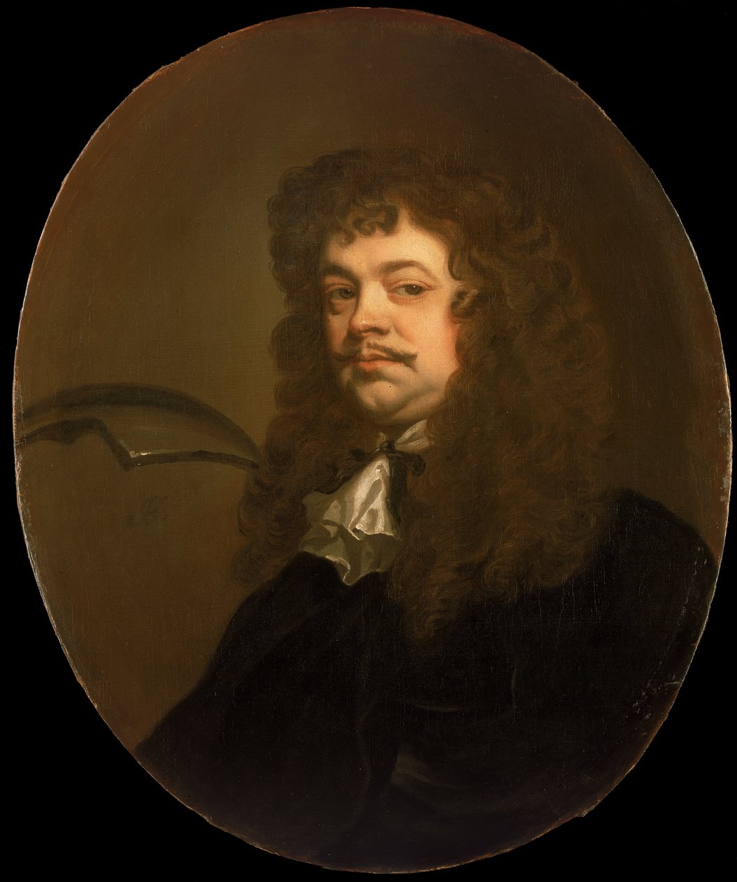 Um oficial de mar, c.1675 (óleo sobre tela) de John Greenhill