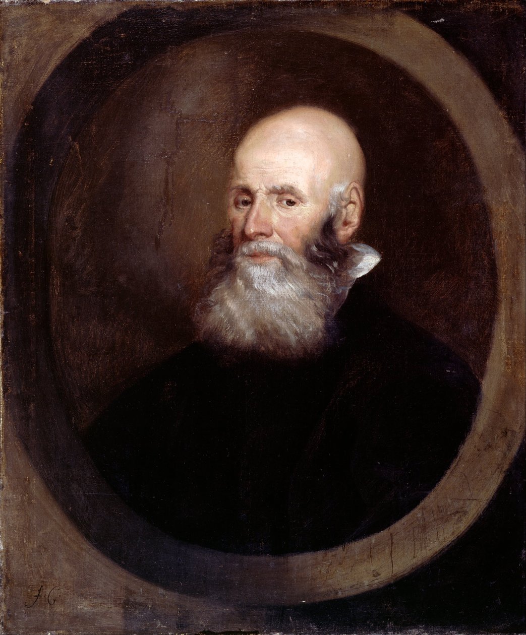 Cabeça de um homem barbudo de John Greenhill