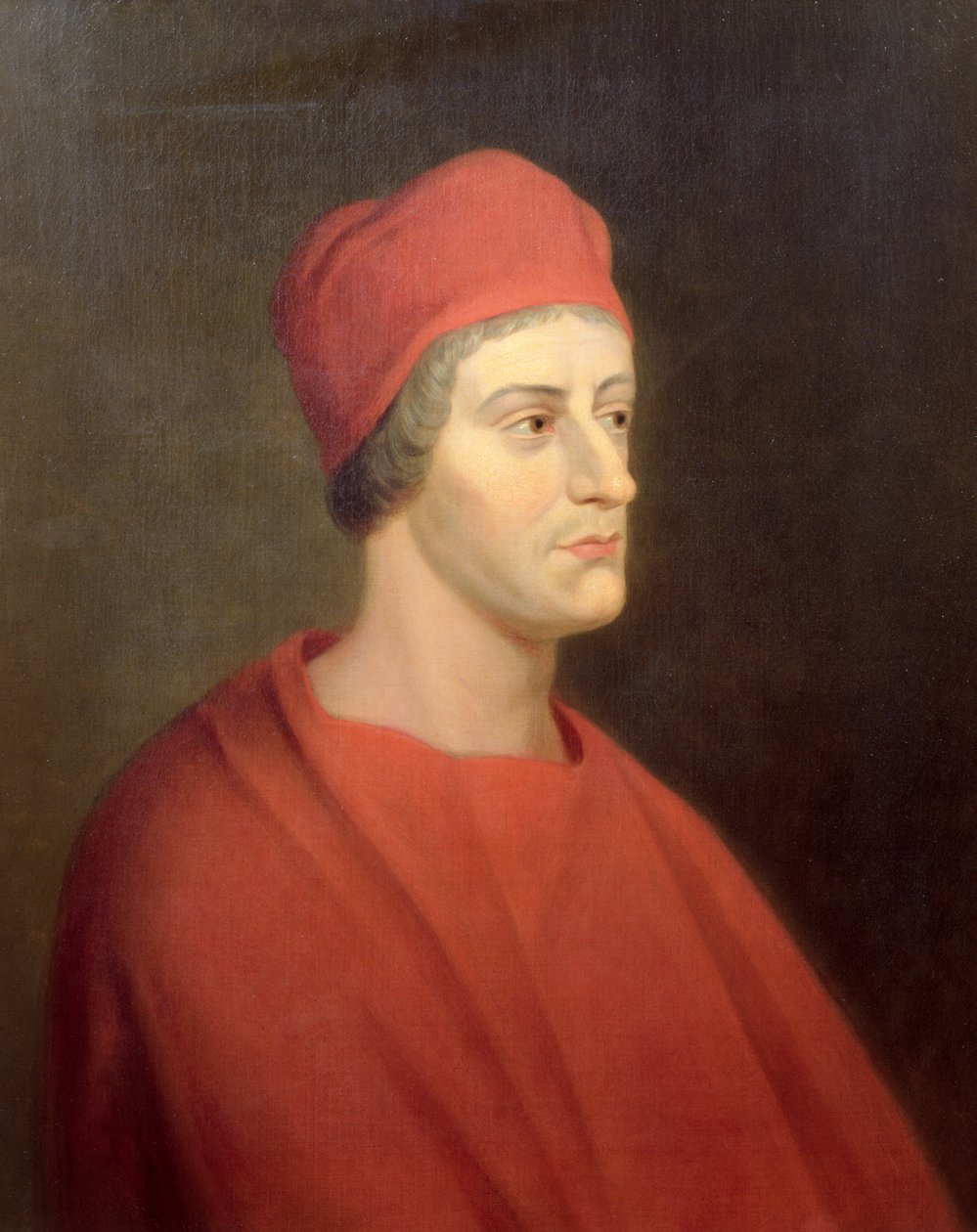 Retrato do ator Henry Harris como Wolsey do Henry VIII de William Shakespeare, 1662 de John Greenhill
