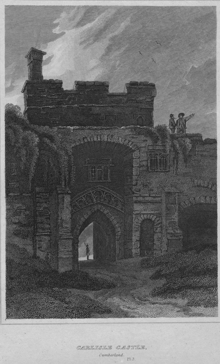 Castelo de Carlisle, Cumberland, 1814 de John Greig