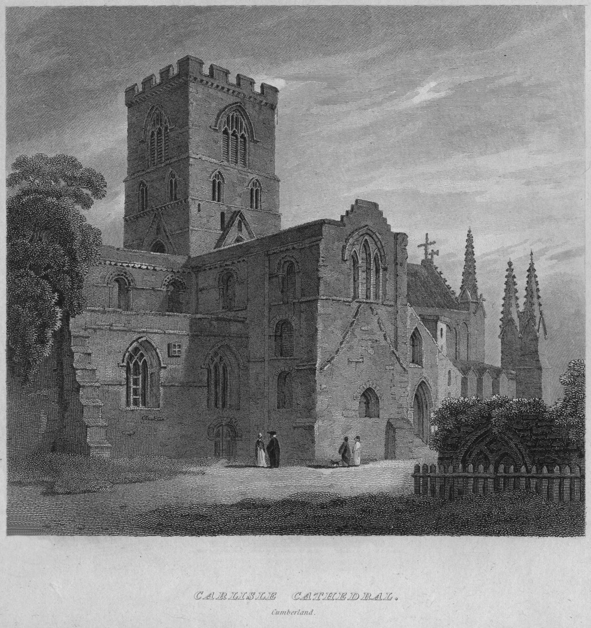 Catedral de Carlisle, Cumberland., 1814 de John Greig