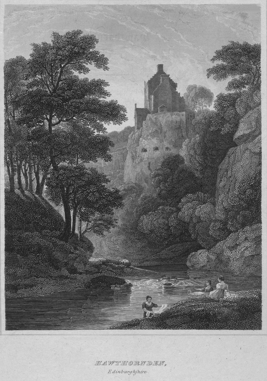 Hawthornden, Edinburghshire, 1814 de John Greig