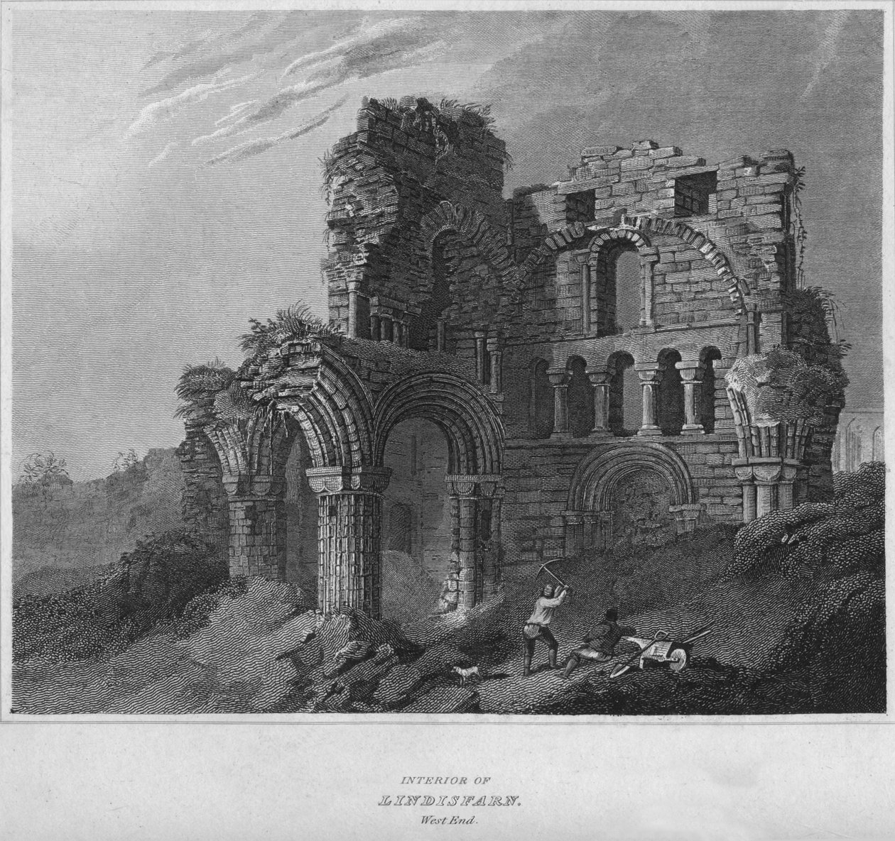 Interior de Lindisfarn. West End, 1814 de John Greig