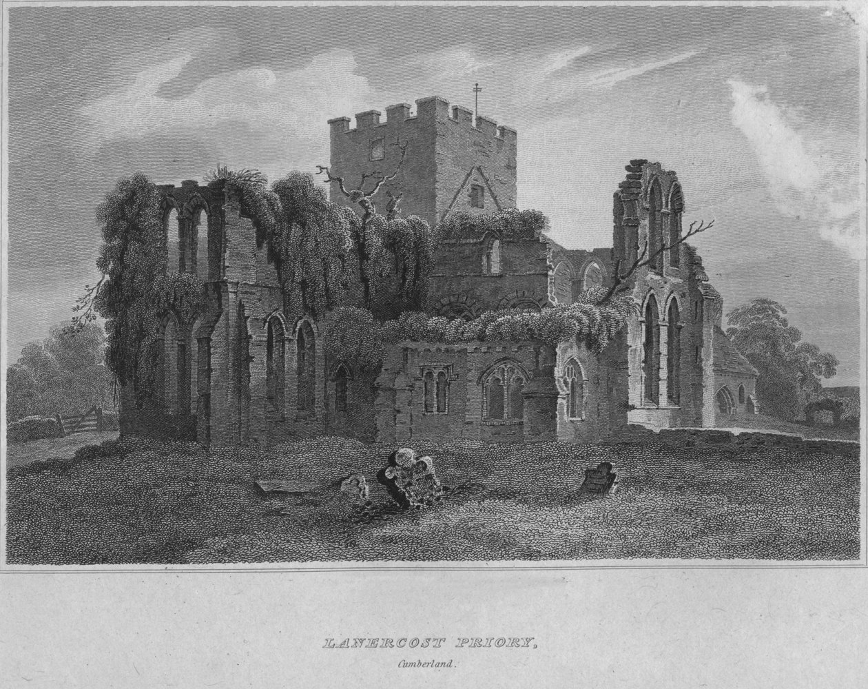 Priorado de Lanercost, Cumberland, 1814 de John Greig