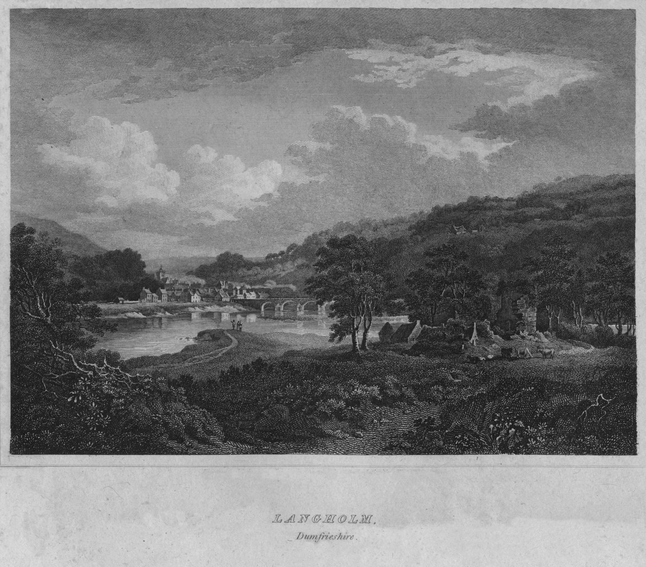 Langholm, Dumfrieshire, 1814 de John Greig