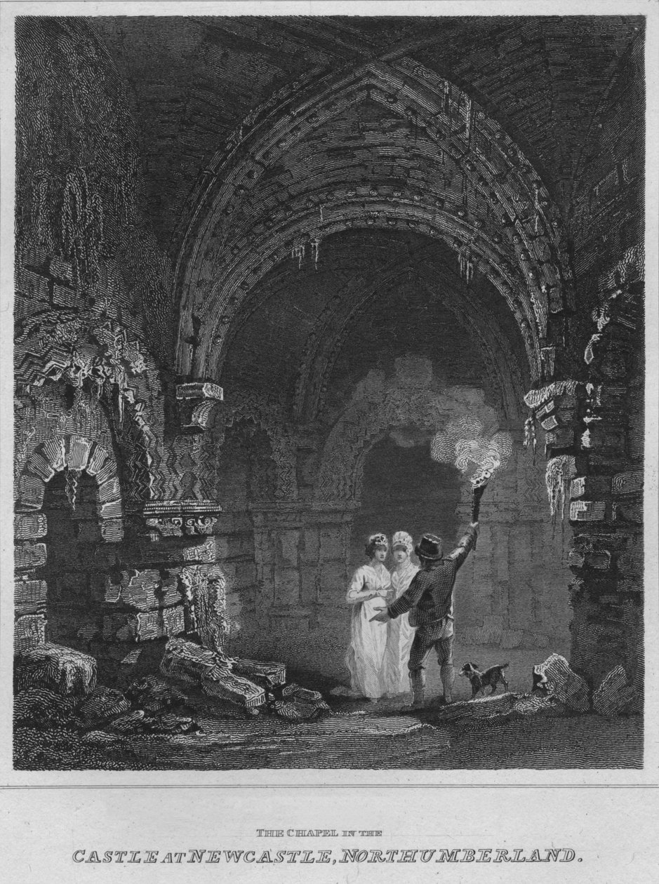 A capela no castelo de Newcastle, Northumberland, 1814 de John Greig