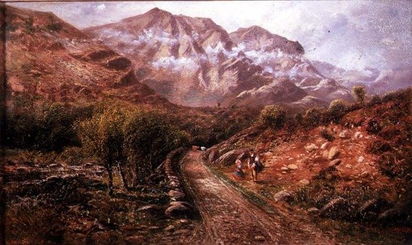 Eel Crags, Borrowdale, Cumberland de John Gunson Atkinson