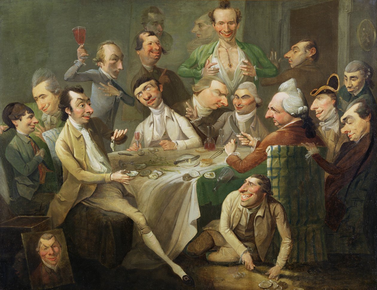 A Caricature Group, c.1776 (óleo sobre tela) de John Hamilton Mortimer