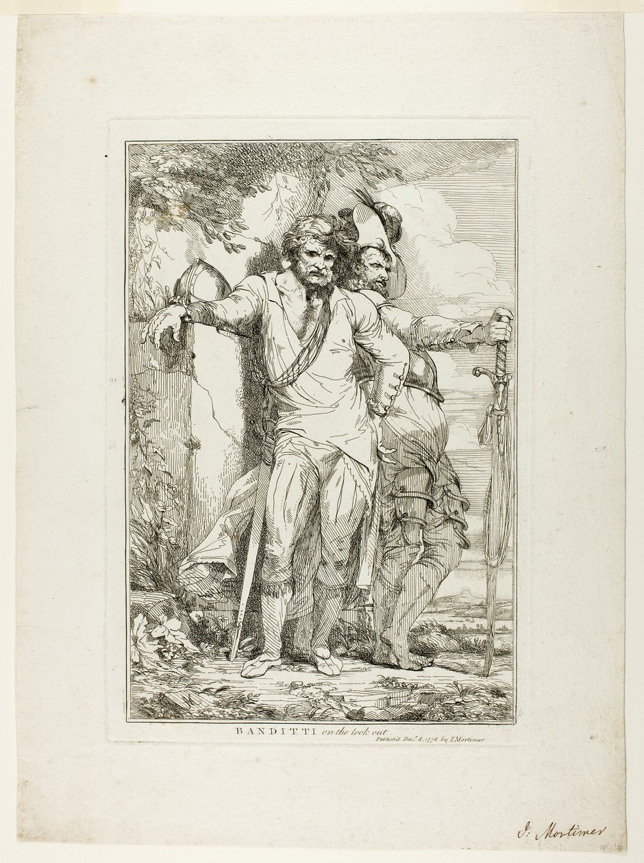 Banditti à espreita de John Hamilton Mortimer