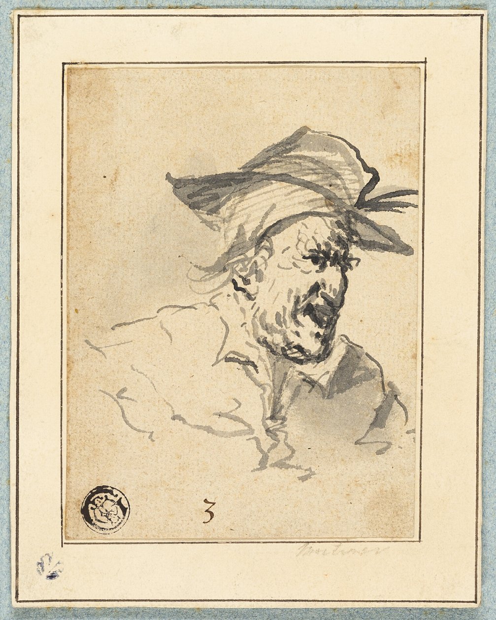 Esboço de personagem de John Hamilton Mortimer