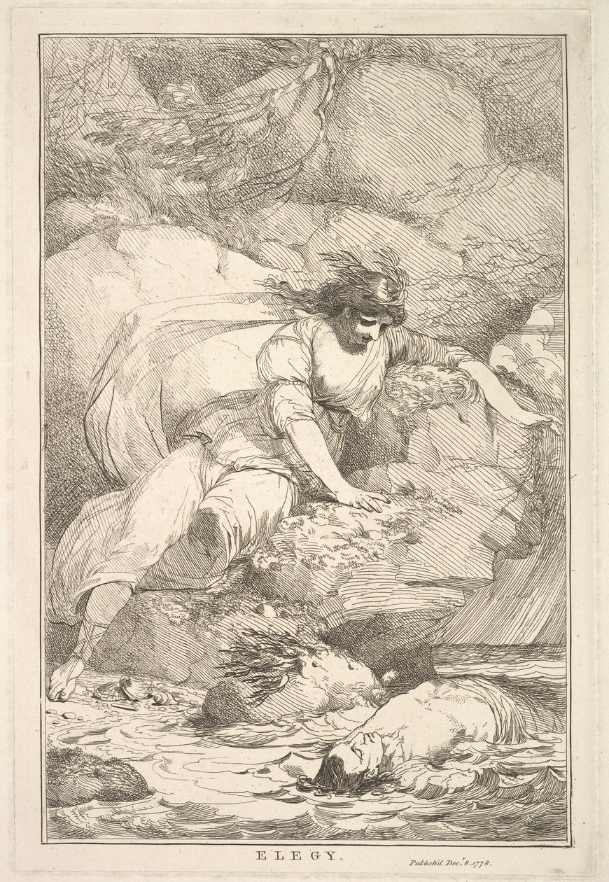 Elegia de Fifteen Etchings Dedicada a Sir Joshua Reynolds, 8 de dezembro de 1778. de John Hamilton Mortimer