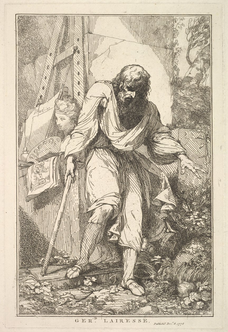 Gerard Lairesse de Fifteen Etchings Dedicado a Sir Joshua Reynolds, 8 de dezembro de 1778. de John Hamilton Mortimer