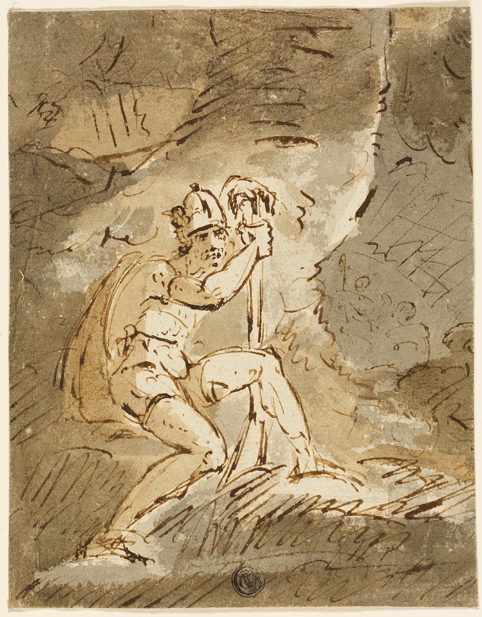 Guerreiro de capacete de John Hamilton Mortimer