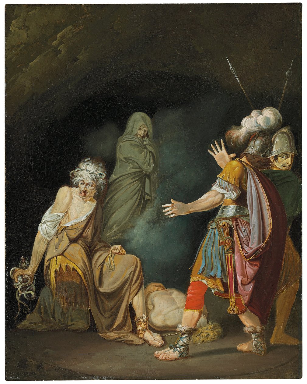 Sexto Pompeio consultando Erichtho antes da Batalha da Farsália de John Hamilton Mortimer
