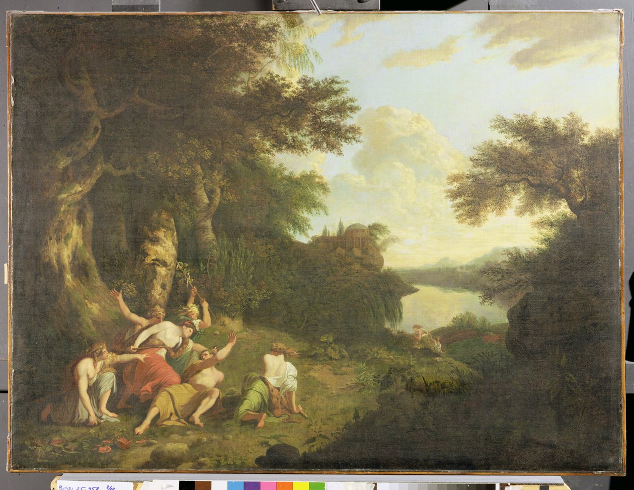 A morte de Orfeu, c.1770 de John Hamilton Mortimer