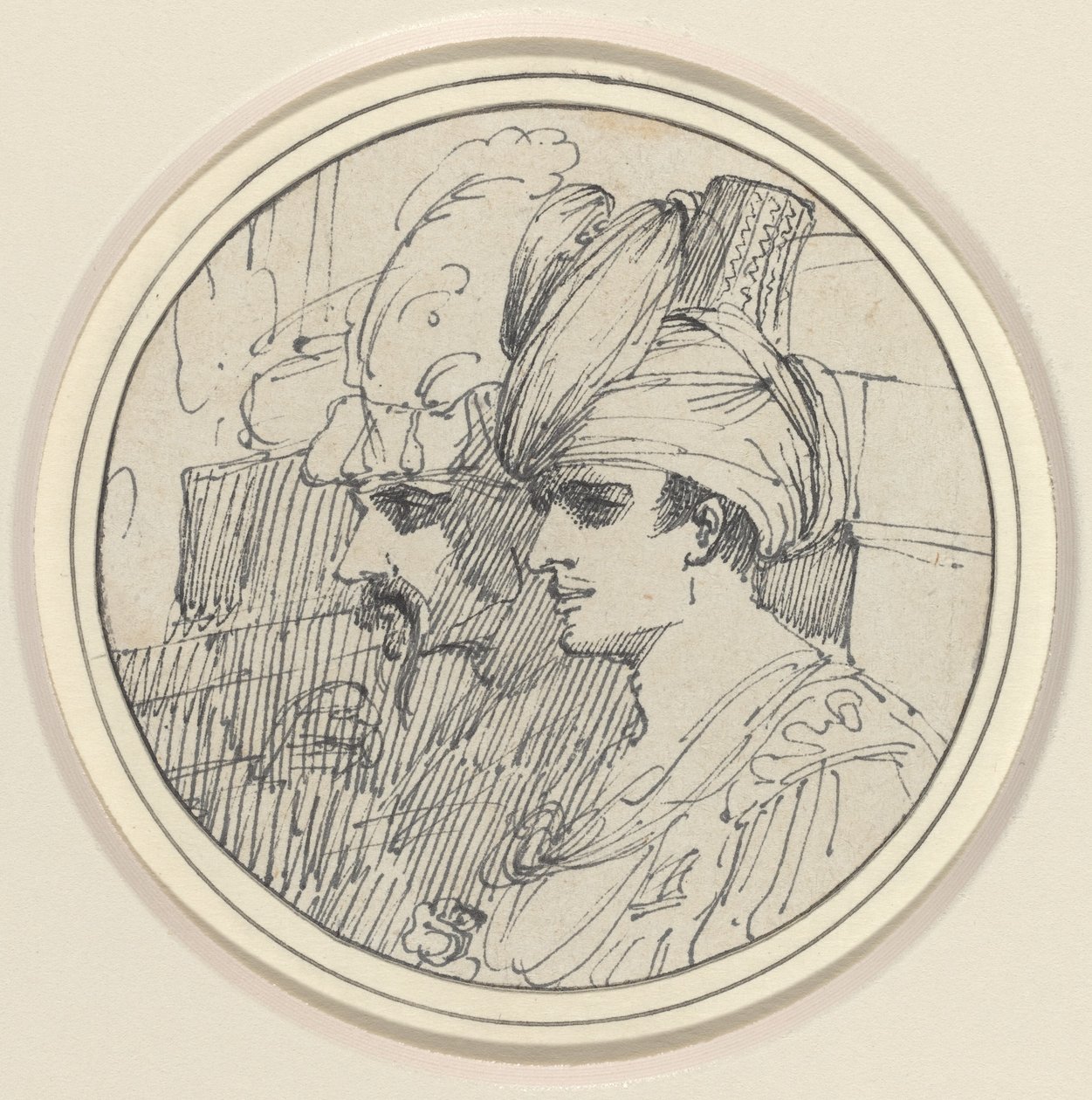 Duas cabeças orientais de John Hamilton Mortimer