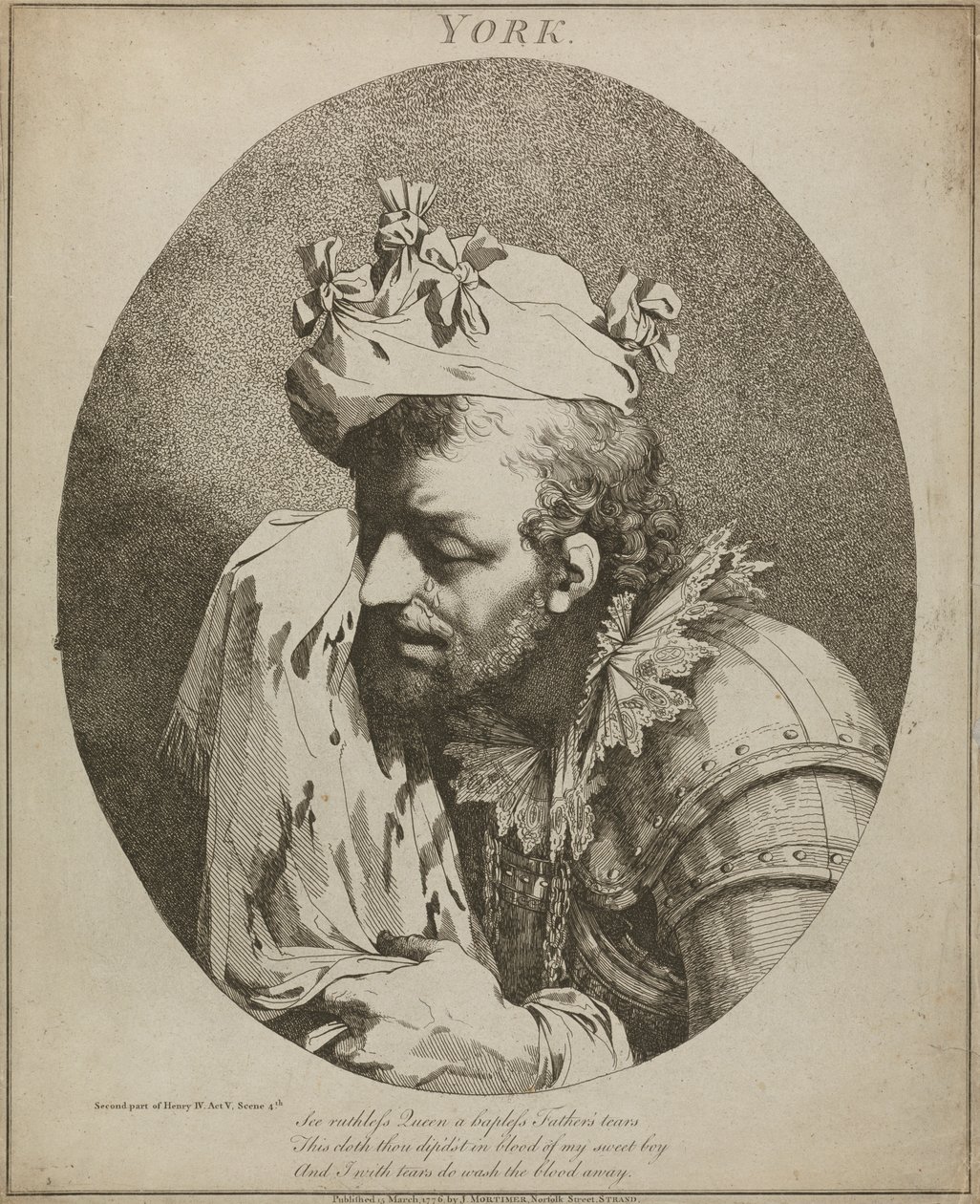 York, "Henrique IV", Parte II, Acto V, Cena IV de John Hamilton Mortimer