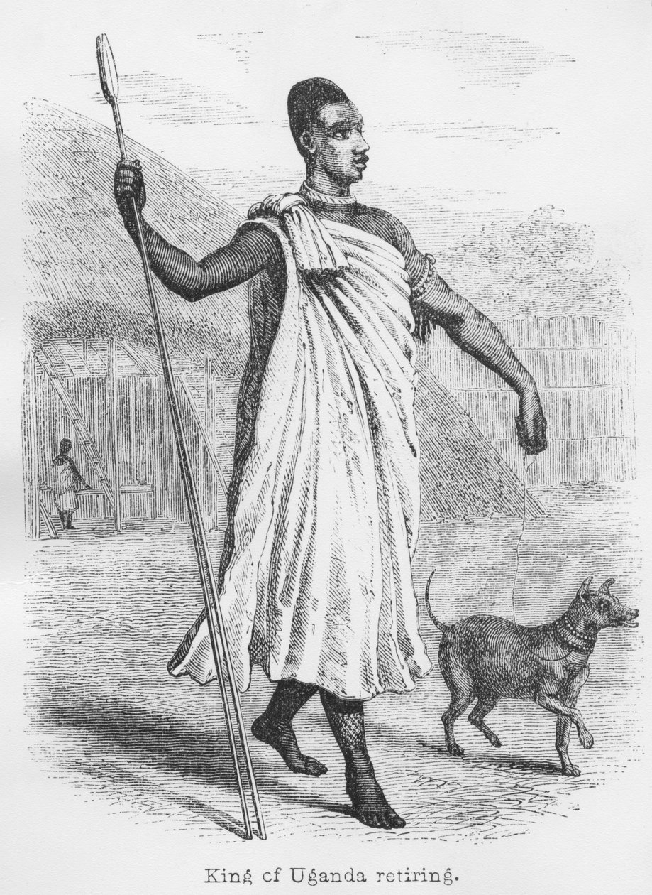 O rei de Uganda se aposenta, de &39;Jornal da descoberta da fonte do Nilo&39;, 1864 de John Hanning Speke