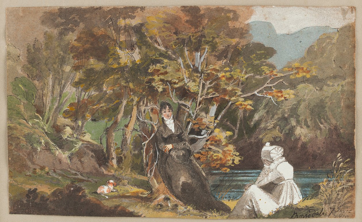 Borrowdale, 1810 (wc no papel) de John Harden
