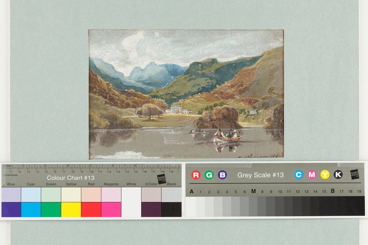 Brathay Hall, 1808 (wc no papel) de John Harden