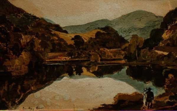 Rio Brathay, perto de Hawkshead, Cumbria de John Harden