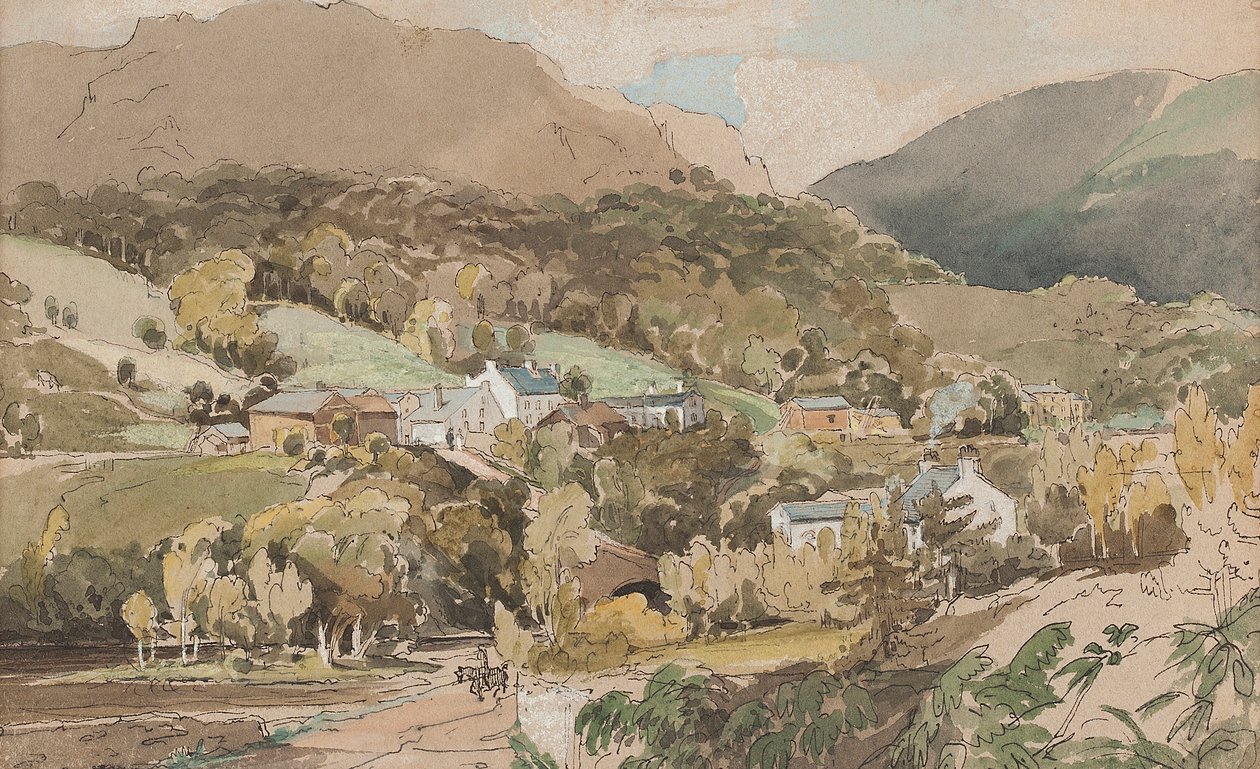 Clappersgate, 1812 (wc no papel) de John Harden