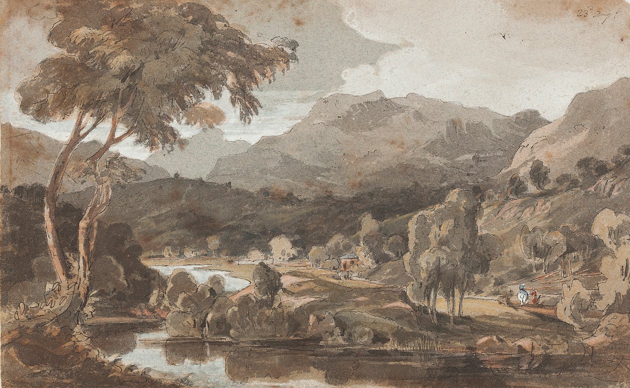 Elter Water, Lake District, Cumbria (wc no papel) de John Harden