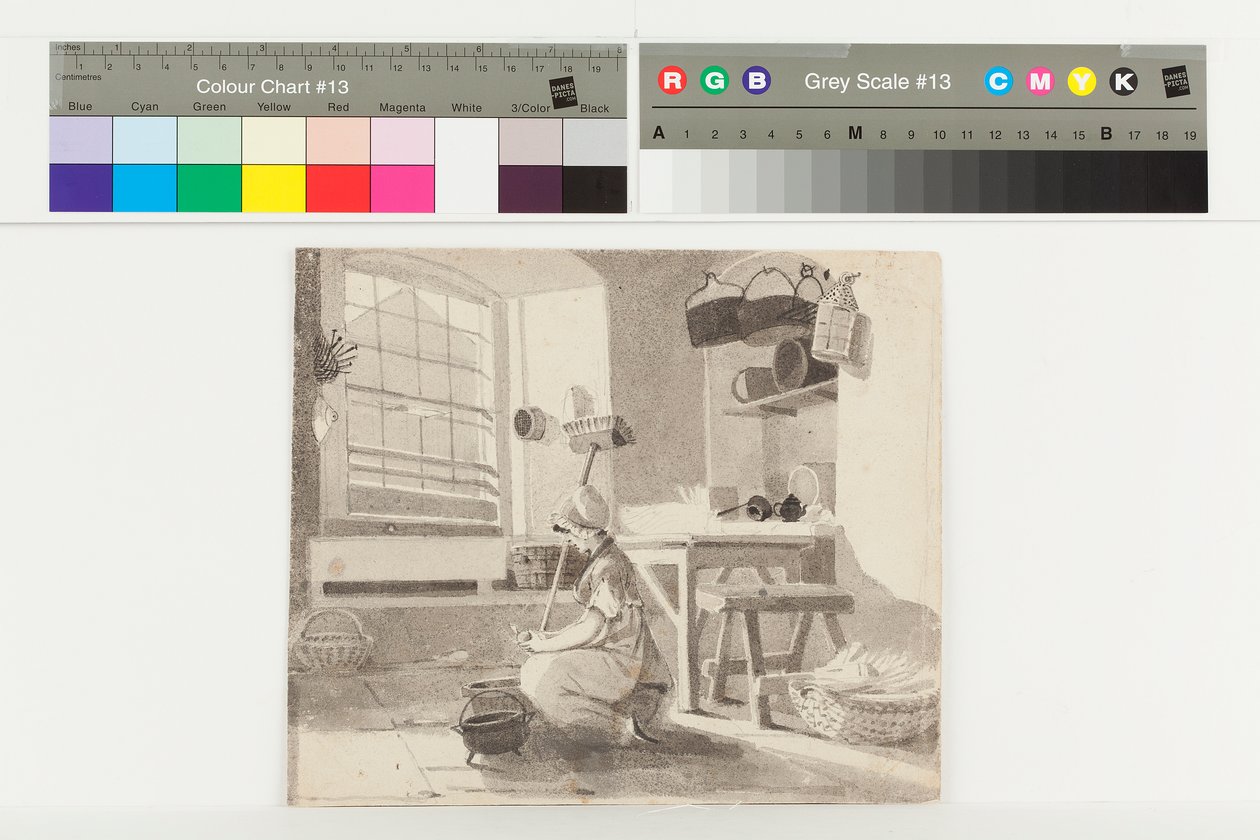 Scullery, Brathay (tinta no papel) de John Harden