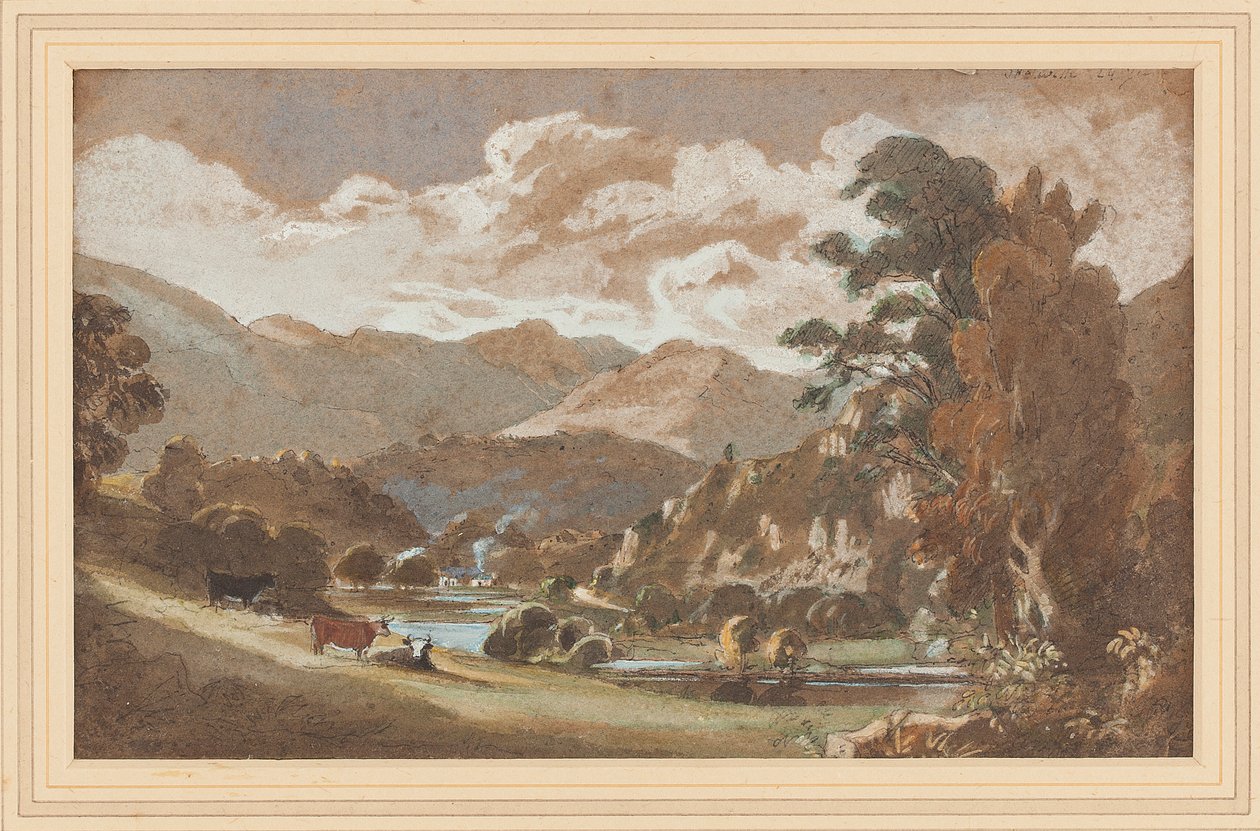 Skelwith, Lake District, Cumbria (wc no papel) de John Harden