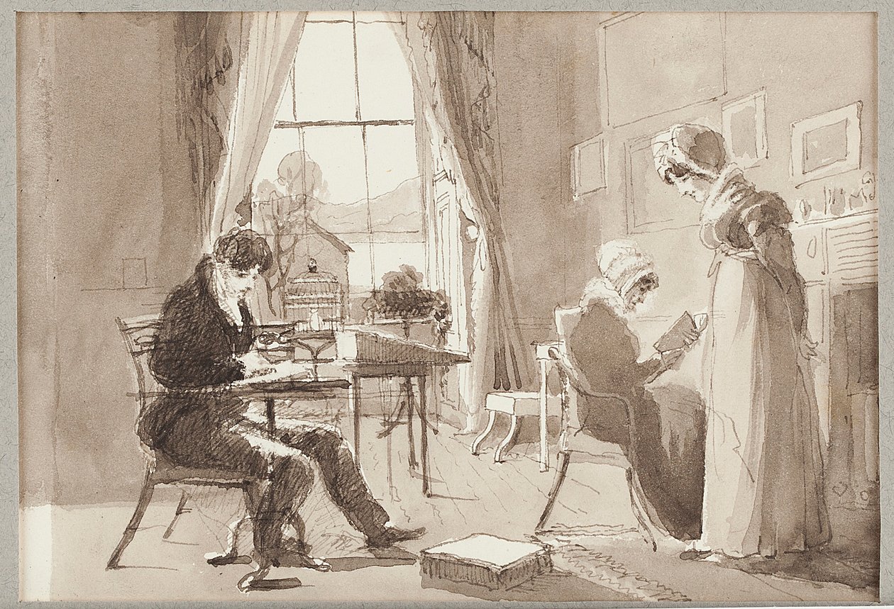 Casa de verão, 1824 (wc no papel) de John Harden