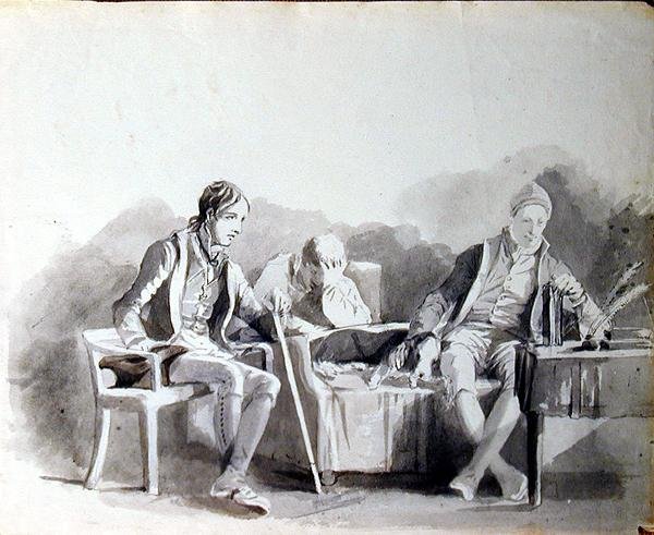 Perturbação (tinta sobre papel) de John Harden