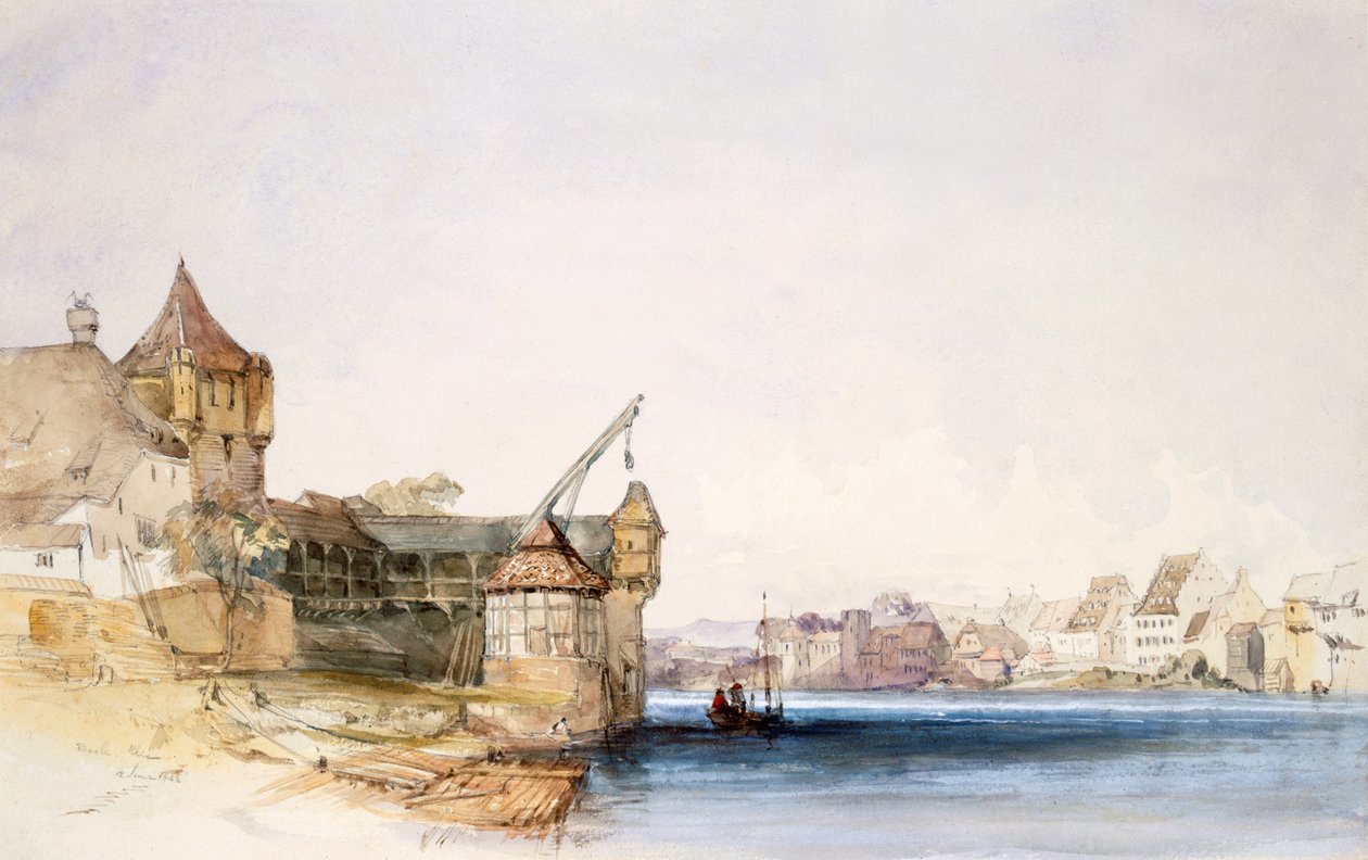 Vista em Basileia, 1842. de John Harper