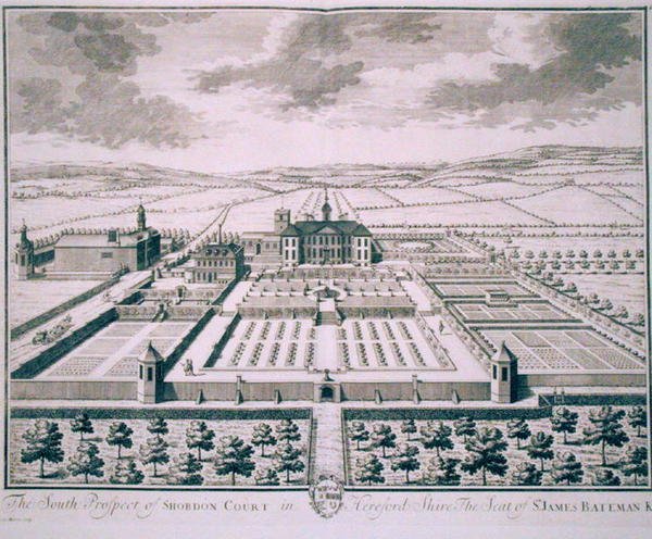 South Prospect of Shobdon Court, Herefordshire, the Seat of Sir James Bateman (gravura) de John Harris