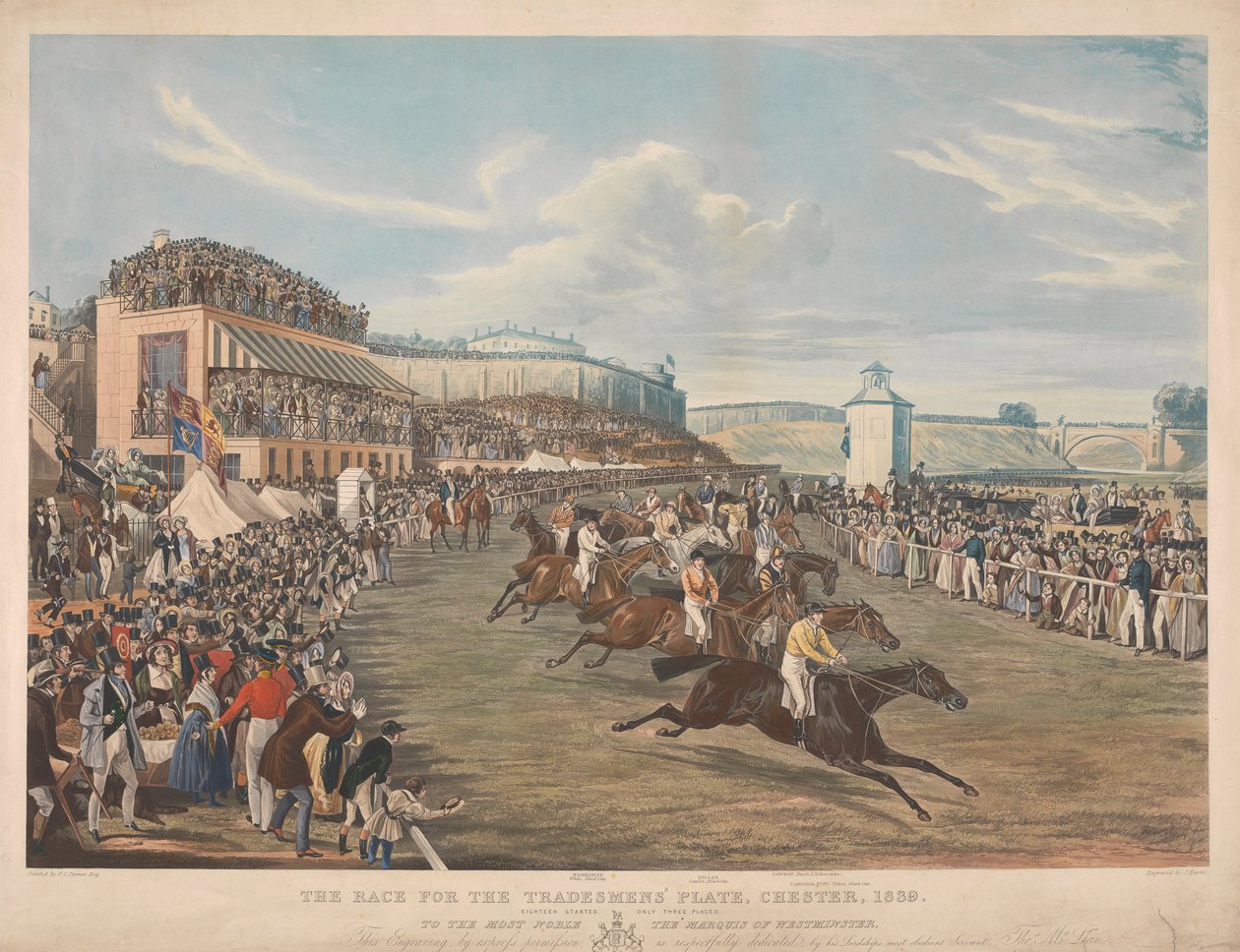 A Corrida da Prata dos Comerciantes, Chester, 1839 / Dezoito começou, apenas três colocados ... de John Harris