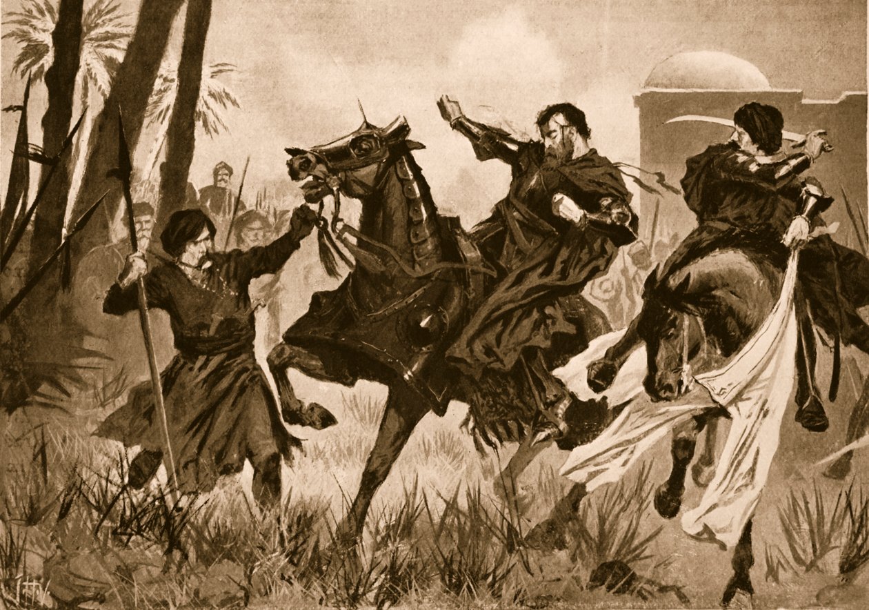 Derrota e morte de Sebastian I na Batalha de Alcazar de John Harris Valda