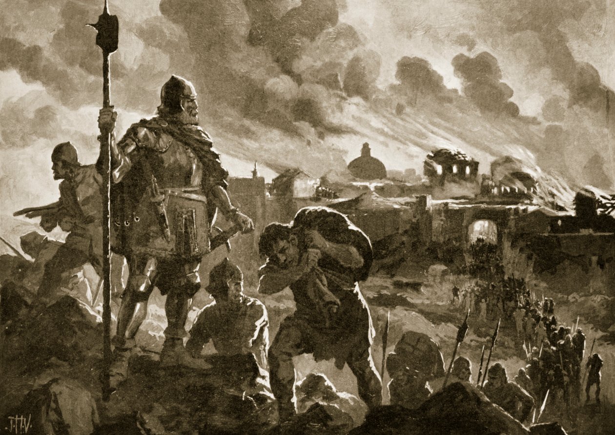 Ivan, o Negro, ateia fogo a Zhabliak de John Harris Valda