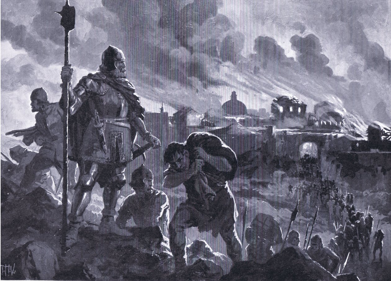 Ivan, o Negro, incendeia Zhabliak 1484, de Hutchinson