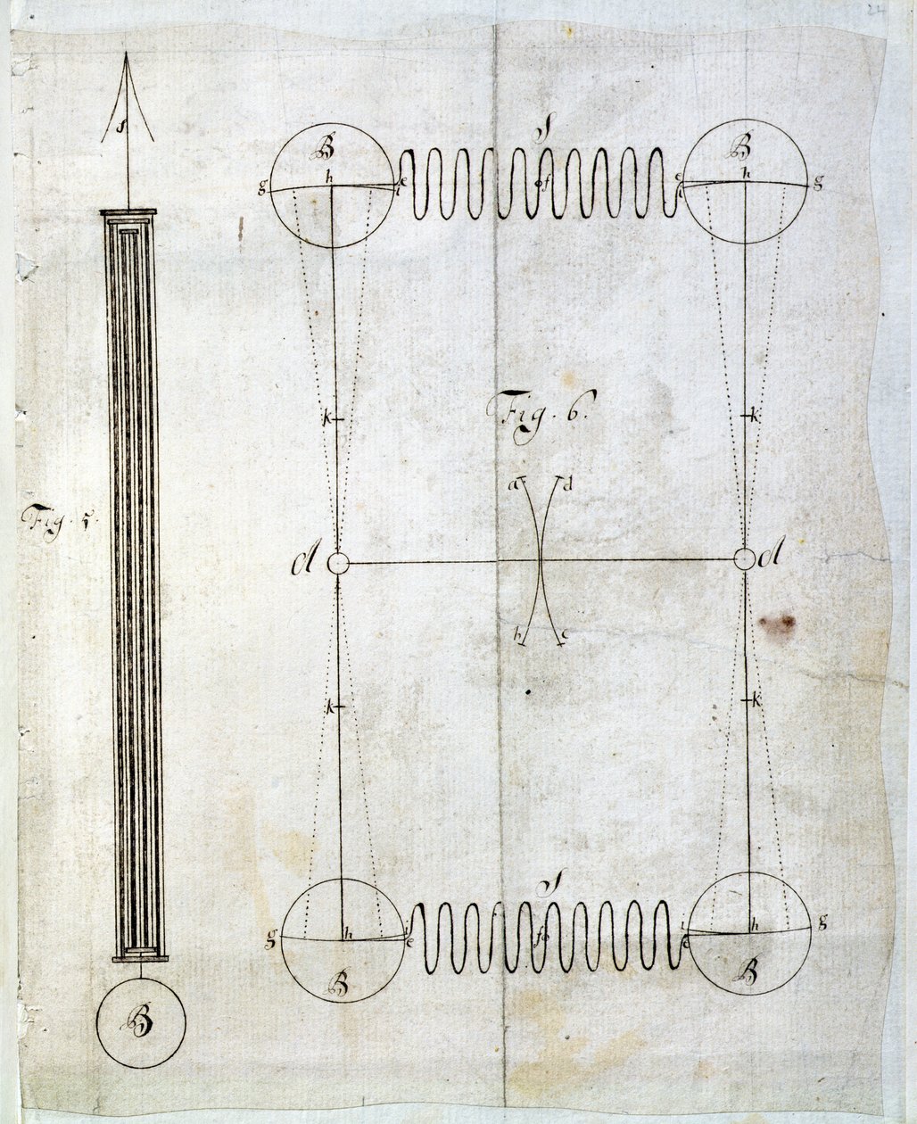 Pêndulo Gridiron concebido para a construção de relógios de precisão de caixa longa de John Harrison
