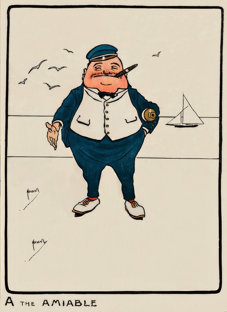 A the Amiable - J. Hassall - desenho, 1903 de John Hassall