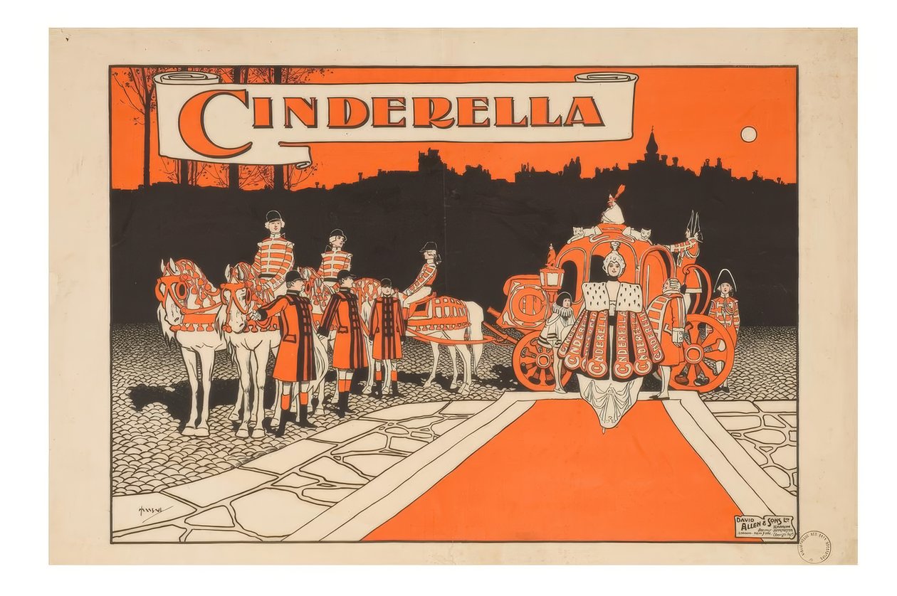 "Cinderela" - J. Hassall - Plakat, 1897-98 de John Hassall